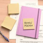 Staples Stickies Recycled Pop-Up Notes - 3" x 3" - 12 Pack-Yellow