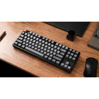 Keychron K8 Max RGB Wireless Mechanical Keyboard - Hot-Swappable - Brown Switch - TKL Layout - Black-Overall Dimensions: 5.39" L x 14.37" W x 1.65" H