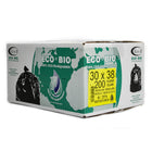 Eco II Oxo-Biodegradable Garbage Bags - 30" x 38" -  Regular - Clear Tint - 25/Roll - 200 Pack-200 Pack