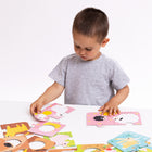 Banana Panda Match the Farm Animals Puzzle Set-Convenient box with carry handle is great for storage and taking the puzzle on-the-go