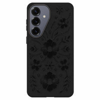 OtterBox Symmetry Cactus Leather Embroidery Cell Phone Case for Galaxy S26+-Made with ethical, beautiful, durable cactus-based leather substitute by Desserto