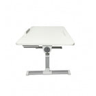 Nicer Interior - Support pour ordinateur portable pliable et réglable en hauteur - Plateau de bureau - Blanc-Plateau de table lisse et facile à nettoyer avec bords surélevés pour éviter de glisser