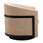 Zuo Hanko Swivel Chair - Golden Beige-3 year limited warranty