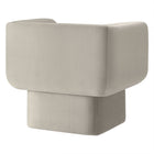 Modway Tate Performance Velvet Accent Chair - Almond-Sturdy Wood Frame