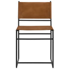 Modway Thatcher Leather and Metal Dining Chair - Tan-8