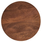 Modway Valeo Round Wood and Metal Side Table - Walnut-6