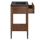 Modway Zaire 36" Bathroom Vanity - Walnut/Black-9