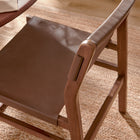 Modway Sonora Leather Dining Side Chair - Nutmeg/Brown-Arrives Fully Assembled