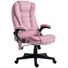Vinsetto High Back Massage Office Chair with 6-Point Vibration - Pink-6 vibration massage points to relax your body
