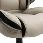 Vinsetto PU Leather Executive Office Chair with Swivel Wheels - Ergonomic-Colour: Greige, Black, PU leather