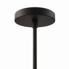 Modway Penrose 6-Light Chandelier - Black-UL Listed for Damp Locations