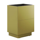 Modway Quantum 32" Bathroom Vanity Cabinet - Gold-Modern Bathroom Vanity