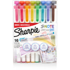 Sharpie S-Note Duo Dual-Tip Markers - Assorted Colours - 16 Pack-Layer up and blend colors with your art marker just like watercolor