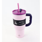 Sully Double Wall Stainless Steel Tumbler with Straw - 1020mL - Mauve-Stainless steel