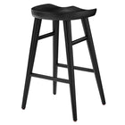 Modway Saville Backless Wood Counter Stools - Black - Set of 2-7