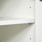 HOMCOM 31.1" L High Gloss Buffet Sideboard with 2 Drawers - White-Color: High Gloss White (Frame), White (Panel) 