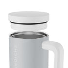 GROSCHE Aspen Insulated Water Tumbler with Handle - 40 oz. - Lunar Grey-Triple-wall vacuum insulation
