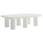Modway Cleo 54" Rectangular Coffee Table - White-Rectangular Coffee Table