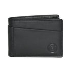 Club Rochelier Men's Slim Fold Wallet with Removable ID - Black-10 Credit card slots