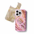 Ideal of Sweden Print Pack for iPhone 17 Pro Max - Blush Pink Marble-Does not interfere with MagSafe or wireless charging