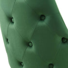 Modway Adorn Performance Velvet Dining Side Chair - Emerald - 2 Pack-Chair Weight Capacity: 300 lbs.
