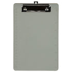 JAM Paper Small Plastic Memo Clipboards with Low Profile Metal Clip - Mini (6 x 9) - Smoke Grey-Colour: Smoke Grey | Be stylish and organized with colourful clipboards.
