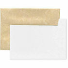 JAM Paper Recycled Parchment Stationery Set - 25 Cards and 25 A2 Envelopes - Brown - set of 25-Color: Recycled Brown