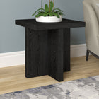 Hudson&Canal Elna 22"W Square Side Table - Black Grain-Clean with a soft, dry cloth and no harsh chemicals or abrasive cleaning materials