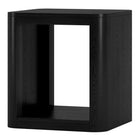 Hudson&Canal Kellan 20"W Square Side Table - Black Grain-Tabletop features a weight capacity of 50 lbs