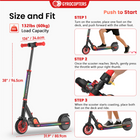 Gyrocopters Flash KidZ Electric Scooter for Kids - Speed 19 kmph - Range 11 km - LED Lights - Red-9