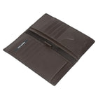 Club Rochelier Cheque Book Clutch Wallet - Brown-Genuine Leather
