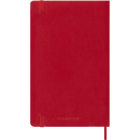 Moleskine 2027 12 Month Weekly Soft Cover Planner - 5" x 8.25" - Scarlet Red-Colour coordinated expandable inner pocket
