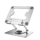 ShoppingAll Laptop Stand with 360° Rotating Base for up to 17.3" Devices - Silver - 5 Pack-Height & Angle Adjustable – Tilt vertically up to 180° and rotate a full 360° for your ideal posture.
