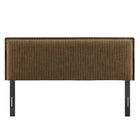 Modway Camille Striped Linen Blend Queen Size Headboard - Earth Stripe-Adjustable Mounting Positions