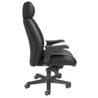 Nightingale Presider High Back Executive Chair - Black-Height adjustable arms with polyurethane arm pads