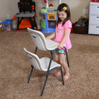 Lifetime Kids Stacking Chairs Bundle - Bronze - 2 Pack-Exceeds ANSI/BIFMA Standards