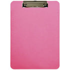 JAM Paper Plastic Clipboards with Low Profile Metal Clip - Letter Size (9 x 12.5) - Fuchsia Pink-Colour: Pink | Be stylish and organized with colourful clipboards.