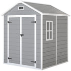Outsunny 6' x 5' Outdoor Storage Shed-Spacious outdoor garden shed provides ample storage
