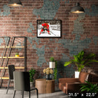 Jonathan Toews Blackhawks vs Golden Knights - Framed Canvas - 31" x 22"-Officially licensed by the NHL and NHLPA