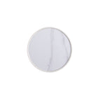 Manhattan Comfort Anderson 18.43" Modern Leatherette Upholstered End Table - Cream-Tabletop Diameter Measures 18.43 inches