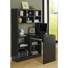 Monarch Specialties 7021 Computer Desk - Espresso Left Or Right Facing Corner-Includes a pull out keyboard tray on smooth metal glides and an easy to clean top creating a functional workspace for your home office.