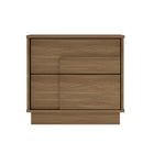 Manhattan Comfort Horizon 21.7" Modern Nightstand - Maple-Modern Nightstand for Bedroom and Living Room Use