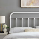 Modway Sage Metal Twin Headboard - White-Modern Farmhouse Style