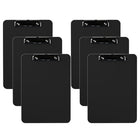 Davis Group Plastic Clipboards - Letter Size - 9" W x 12" H - Black - 6 Pack-Clipboards are made of tough, durable injection molded plastic and feature smooth edges