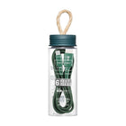 General Supply Goods + Co 6ft Braided Type C Cable - Green-Includes organization strap