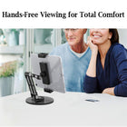 MyBat 360° Swivel Phone & Tablet Stand - Adjustable - Universal Holder-Charging-Friendly - Access ports easily, even while the device is mounted