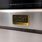 Kucht 36" KXP Series Dual Fuel Range Propane Gas - Stainless Steel/Gold-High quality Gold control knobs