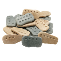 Yellow Door Tactile Counting Stones 20-Piece Set-Made from a unique stone mix, they are durable for use in sand, water and outside