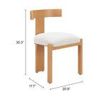 Zuo Tiana Dining Chair - Natural/Beige-6
