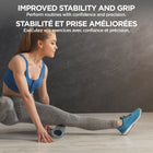 PurAthletics Wavy Foam Roller Grey-Effective for Different Body Parts
